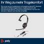 HP Poly Blackwire 5210 Monaural USB-C Headset +3.5mm Plug +USB-C/A Adapter (8X230AA)