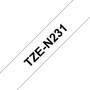 Brother Non laminated black on white tape - Black on white - TZ - Black - Thermal transfer - Brother - PT-200 - PT-210E - PT-220 - PT-300 - PT-310 - PT-340 - PT-340C - PT-350 - PT-540 - PT-540C - PT-550,...
