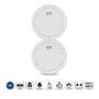 Alecto 2x Smoke detector with 10 years battery and sensor runtime White