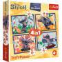 Trefl S.A. 4 in 1 Puzzle 35, 48, 54, 70 Teile  Lilo & Stich Film
