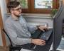 SANDBERG Desk Pad Pro XXL - Black - Monotone - Wrist rest - Non-slip base - Gaming mouse pad