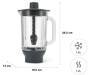 JVC Kenwood KAH359GL - 1.6 L - Grey,Transparent - Glass - Classic KM330 Chef KVC3100 series Chef XL KVL4100 series Premier KMC510 Premier... - 195 mm - 140 mm