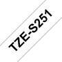 Brother Extra Strength Adhesive Tape - Black on white - TZ - Black - White - Thermal transfer - Brother - PT-1400 - PT-1500 - PT-1500PC - PT-1600 - PT-1900 - PT-1910 - PT-1950 - PT-2110 - PT-2200 - PT-2210,...