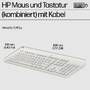 HP Inc. HP Tastatur+Maus 225 Set Kabelgebunden Weiß (AW5S6AA#ABD)