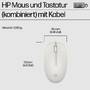 HP Inc. HP Tastatur+Maus 225 Set Kabelgebunden Weiß (AW5S6AA#ABD)