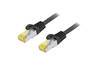 Equip Patchkabel Cat6A Outd.S/FTP 2xRJ45 20.00m schwarz LSZH (605109)