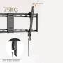 Equip Wandhalterung  43"-95"/1TFT neig/Slim 1Gelenk  75Kg sw (650361)