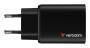Verbatim Essentials GaN Charger 65W 2xUSB-C/1xUSB-A schwa. 32352 Ladegeräte -Universal-
