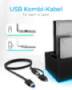 ICY BOX IB-127CL-U3 - HDD - Serial ATA - Serial ATA II - Serial ATA III - 2.5,3.5" - 18 TB - USB 3.2 Gen 1 (3.1 Gen 1) Type-B - 5 Gbit/s