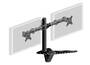 IIYAMA DS1002D-B1 Dual-Monitor Tischhalterung mit Standfuss für Displays von 10-30Zoll VESA 75x75 mm