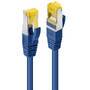 LINDY Patchkabel Cat6A S/FTP LSZH Cat7 Rohkabel blau  5.00m (47281)