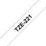 Brother SCHRIFT SCHWARZ / BAND WEISS (TZE 221 PRÄGEB.  9MM)
