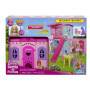Mattel Barbie Chelsea Pop-up-Puppenhaus mit Puppe und über 15 Accessoires, Haus erweitert sich auf ü