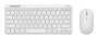 Trust Lyra Tastatur und Maus Set RF Wireless + Bluetooth Weiß Tastaturen PC -kabellos-