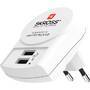 Skross Reise-Adapter Europa USB ohne Schutzkontakt