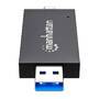 MANHATTAN MANHAZZAN USB 3.0 Typ-C /-A Kartenlesegerät mit USB-C und USB-A-Stecker auf microSD und SD