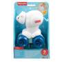 Mattel Fisher-Price Eisbär zum Hinterherkrabbeln, Aktivitätskrabbelspielzeug für Babys mit sensorisc