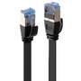 Lindy 47480 - 0.3 m - Cat6a - U/FTP (STP) - RJ-45 - RJ-45 - Black