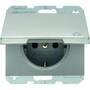 Berker 47517104 - Type F - Stainless steel - Stainless steel - IP20 - 250 V - 16 A
