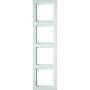 Berker Rahmen 4fach Q.3 polarweiss samt 10146099