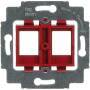 BUSCH JAEGER 1753-0-8055 - 2 x RJ-45 - Red - Metal,Plastic