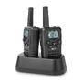 Alecto Walkie-Talkie Set / 2 Handsets / Bis zu 10 km / Frequenzkanäle: 8 / PTT / VOX / 24 h Standby / Inklusive Ladestation / Kopfhörerausgang / Schwarz