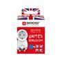 Skross Reise-Adapter Reiseadapter Europa-Grossbritannien mit Schutzkontakt