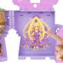 Mattel Disney Princess Rapunzel Storytime Stackers Puppenhaus mit kleiner Puppe, Pascal-Figur und 7 