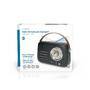 Nedis FM-Radio / Tragbare Ausführung / Bluetooth® / FM / Akkubetrieben / Stromversorgung über USB / Analog / 10 W / Bluetooth® / Schwarz
