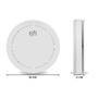 Alecto 2x Smoke detector with 10 years battery and sensor runtime White