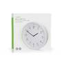 Nedis Wanduhr / Durchmesser: 360 mm / ABS / Leise Bewegung / Weiss