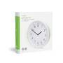Nedis Wanduhr / Durchmesser: 360 mm / ABS / Leise Bewegung / Weiss