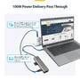 STARTECH.COM USB-C Multiport Adapter USB-C to 4K 60Hz HDMI 2.0 100W PD Pass-through SD GbE USB-C Min