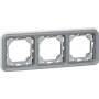 Legrand FR Abdeckrahm. 3-f waage.grFrAp Plexo IP55