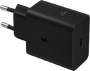 Samsung Mobilfunkzubehör Samsung Galaxy Power Adapter USB Type C 65W Black w/o Cabl (EP-T6010NBEGWW)