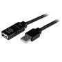 StarTech.com 15m USB 2.0 Active Extension Cable - M/F - 15 m - USB A - USB A - USB 2.0 - Male/Female - Black