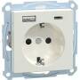 Merten SCHUKO-STDO USB A+C 3A PW SYSM (MEG2367-0319)