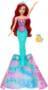 Mattel Disney Princess Arielle, von Mensch zu Meerjungfrau verwandelbare Modepuppe mit Fabius und 2 