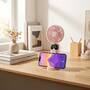 Nedis Handventilator / 90 mm / 6 Geschindigkeitsstufen / Pink