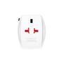 Skross Reiseadapter 2-poliger Weltreiseadapter mit integriertem Dual USB Ladegerät (1x USB C & 1 x USB) 65 Watt Power Delivery