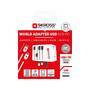 Skross Reiseadapter 2-poliger Weltreiseadapter mit integriertem Dual USB Ladegerät (1x USB C & 1 x USB) 65 Watt Power Delivery