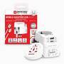 Skross Reiseadapter 3-polig geerdet mit integriertem Schnellladegerät 45 Watt PD USB Ladegerät (1 x USB C & 1 x USB)
