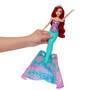 Mattel Disney Princess Arielle, von Mensch zu Meerjungfrau verwandelbare Modepuppe mit Fabius und 2 