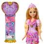 Mattel Disney Princess Jewel Reveal Rapunzel Modepuppe mit 8 Überraschungen wie Juwelenbox und 10 Zu