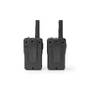Alecto Walkie-Talkie Set / 2 Handsets / Bis zu 10 km / Frequenzkanäle: 8 / PTT / VOX / 24 h Standby / Inklusive Ladestation / Kopfhörerausgang / Schwarz