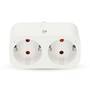 Nedis SmartLife Smart Stecker / Wi-Fi / IP21 / Leistungsmesser / 3680 W / Type F (CEE 7/7) / 0 - 55 °C / Android™ / IOS / 2-Weg / Weiss / 1 Stück