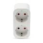 Nedis SmartLife Smart Stecker / Wi-Fi / IP21 / Leistungsmesser / 3680 W / Type F (CEE 7/7) / 0 - 55 °C / Android™ / IOS / 2-Weg / Weiss / 1 Stück