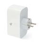 Nedis SmartLife Smart Stecker / Wi-Fi / IP21 / Leistungsmesser / 3680 W / Type F (CEE 7/7) / 0 - 55 °C / Android™ / IOS / 2-Weg / Weiss / 1 Stück