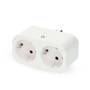 Nedis SmartLife Smart Stecker / Wi-Fi / IP21 / Leistungsmesser / 3680 W / Type F (CEE 7/7) / 0 - 55 °C / Android™ / IOS / 2-Weg / Weiss / 1 Stück