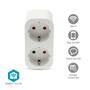 Nedis SmartLife Smart Stecker / Wi-Fi / IP21 / Leistungsmesser / 3680 W / Type F (CEE 7/7) / 0 - 55 °C / Android™ / IOS / 2-Weg / Weiss / 1 Stück